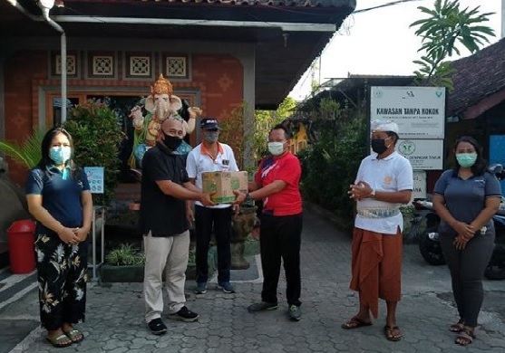 Penyerahan Bantuan Masker Kepada Kelurahan Sumerta