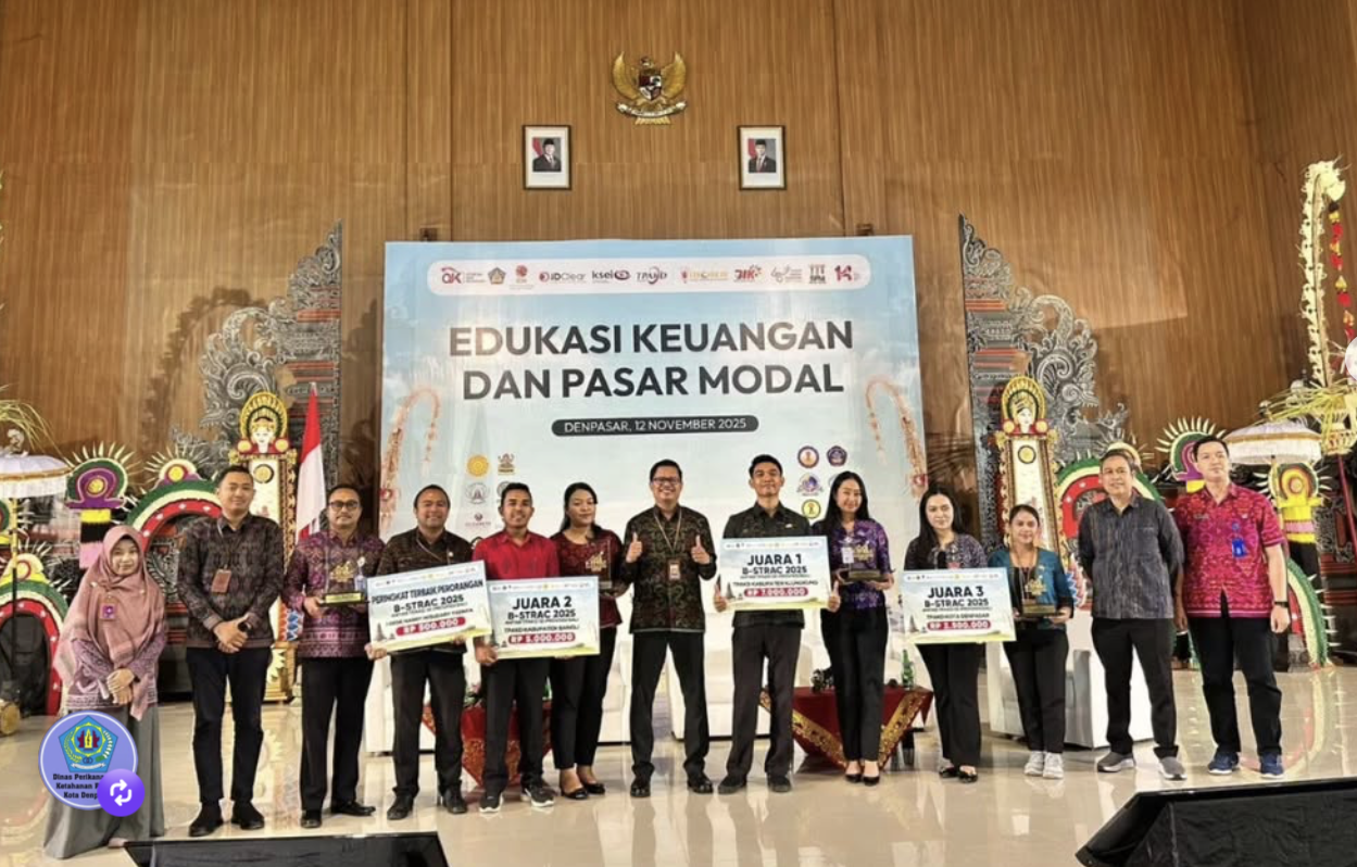 Tim Percepatan Akses Keuangan Daerah (TPAKD) Kota Denpasar Meraih Juara III pada Bali Stock Trading Competition (B-STRAC) 2025