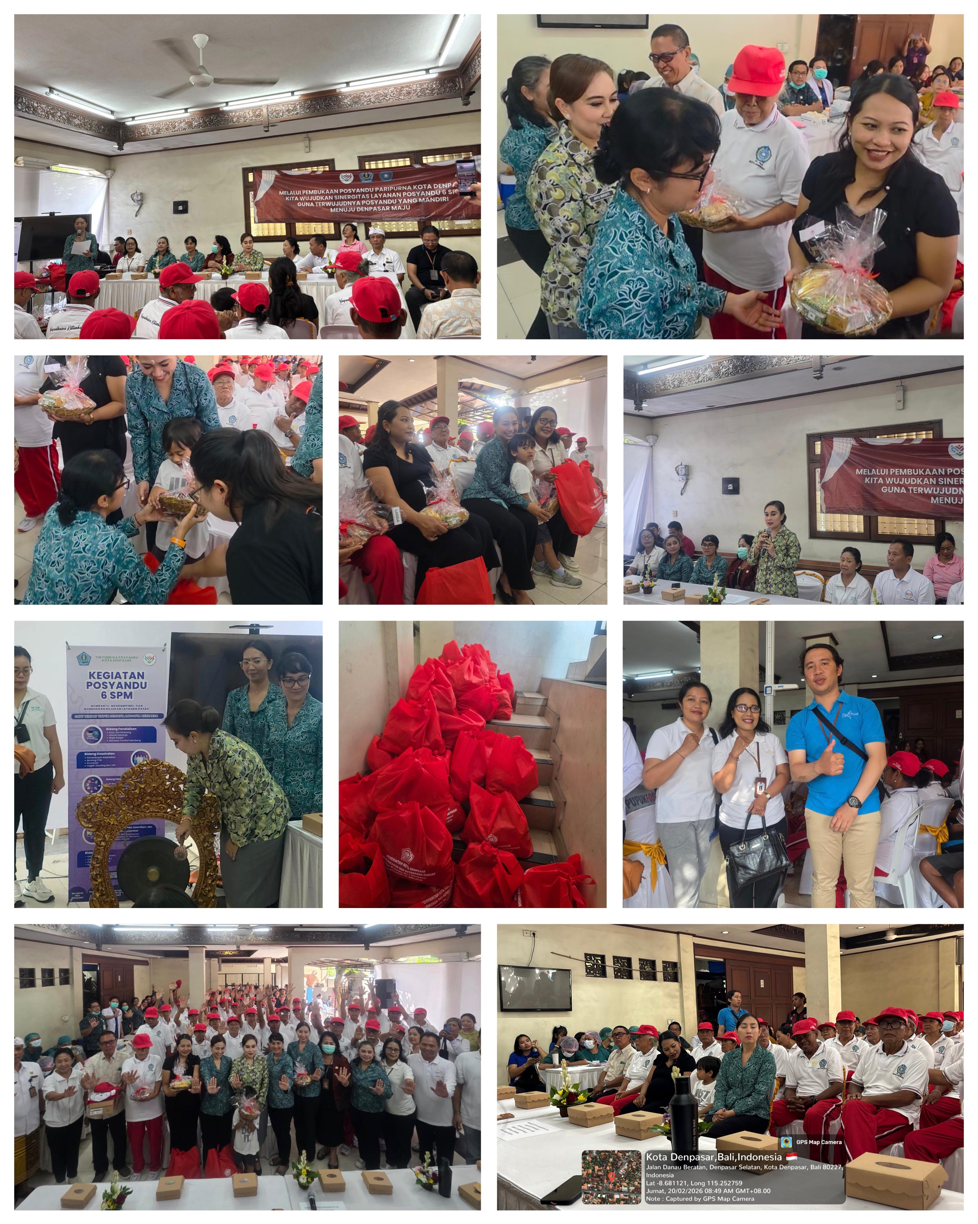 Pendampingan penyerahan produk stunting di Br. Panti, Kelurahan Sanur, Denpasar Selatan