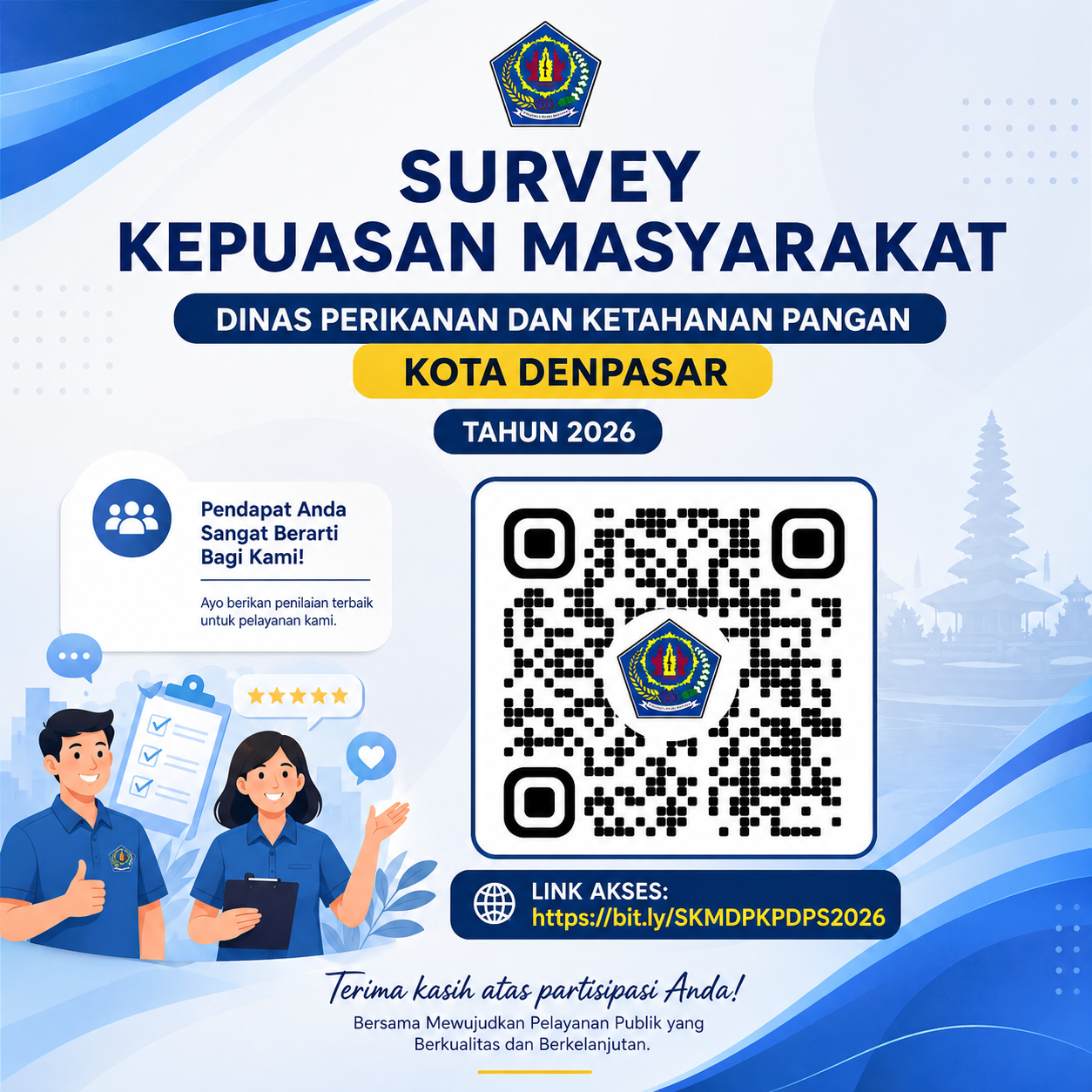Survey Kepuasan Masyarakat Dinas Perikanan dan Ketahanan Pangan Kota Denpasar Tahun 2026